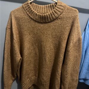 Women’s Oversized Crewneck Sweater - Brown